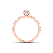 1.01 Carat Centre Solitaire Oval Diamond Ring