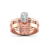 1.01 Carat Centre Solitaire Oval Diamond Ring