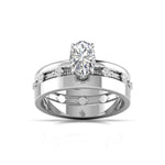 1.01 Carat Centre Solitaire Oval Diamond Ring