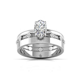 1.01 Carat Centre Solitaire Oval Diamond Ring