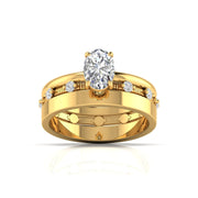 1.01 Carat Centre Solitaire Oval Diamond Ring