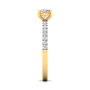 1 Carat Cushion Shape Solitaire Diamond Ring