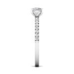 1 Carat Cushion Shape Solitaire Diamond Ring