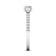 1 Carat Cushion Shape Solitaire Diamond Ring