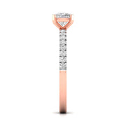 1 Carat Cushion Shape Solitaire Diamond Ring