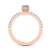 1 Carat Cushion Shape Solitaire Diamond Ring