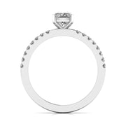 1 Carat Cushion Shape Solitaire Diamond Ring