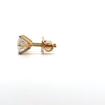 1.5 Carat Solitaire Modern Diamond Studs