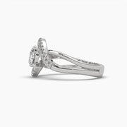 1.02 Carat Solitaire Round Diamond Twirling Ring