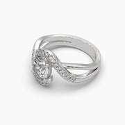 1.02 Carat Solitaire Round Diamond Twirling Ring