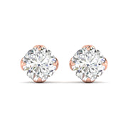 1.03 Carat Each Sparkling Solitaire Studs