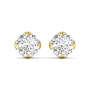 1.03 Carat Each Sparkling Solitaire Studs