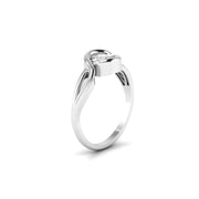 1 Carat Round Solitaire Tangled Diamond Ring