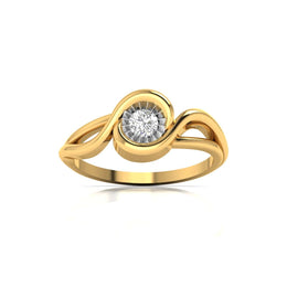 1 Carat Round Solitaire Tangled Diamond Ring