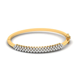 Delicate Gold Diamond Bangles