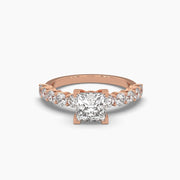 1.17 Carat Princess Solitaire Diamond Ring