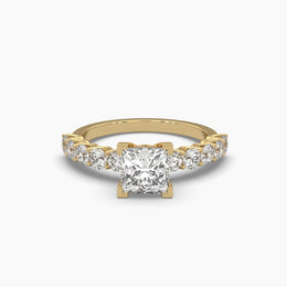 1.17 Carat Princess Solitaire Diamond Ring