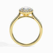 1 Carat Solitaire Marquise Diamond Halo Ring