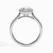 1 Carat Solitaire Marquise Diamond Halo Ring