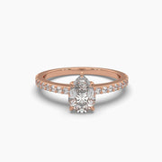1 Carat Centre Solitaire Pear Shape Diamond Ring