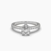 1 Carat Centre Solitaire Pear Shape Diamond Ring