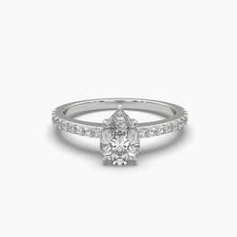 1 Carat Centre Solitaire Pear Shape Diamond Ring