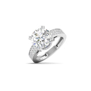 4 Carat Solitaire Sparkle Diamond Ring