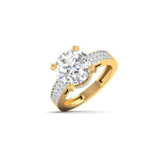 4 Carat Solitaire Sparkle Diamond Ring