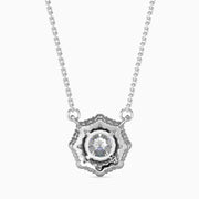 1 Carat Centre Solitaire Round Diamond Halo Pendant