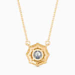 1 Carat Centre Solitaire Round Diamond Halo Pendant