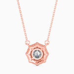 1 Carat Centre Solitaire Round Diamond Halo Pendant