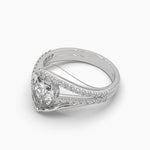 1.5 Carat Solitaire Pear Radiance Ring