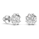 1.5 Carat Each Round Diamond  Earring