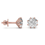 1.5 Carat Each Round Diamond  Earring