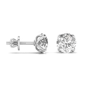 1.5 Carat Each Round Diamond Studs