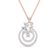 1.5 Carat Gold Swirl Drop Earrings