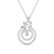 1.5 Carat Gold Swirl Drop Earrings