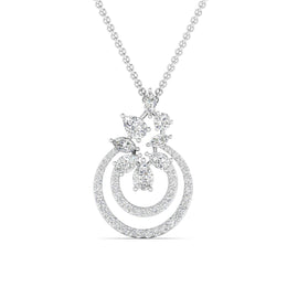 1.5 Carat Gold Swirl Drop Earrings