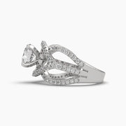 1.5 Carat Twirling Diamond Ring
