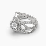 1.5 Carat Twirling Diamond Ring
