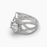 1.5 Carat Twirling Diamond Ring