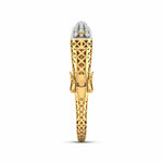 Baguette & Round Diamond Bangle