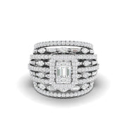 Crown Cocktail Diamond Ring