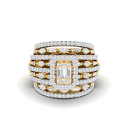 Crown Cocktail Diamond Ring