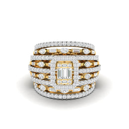 Crown Cocktail Diamond Ring