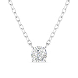 1 Carat Cushion Diamond Gold Pendant