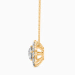 1 Carat Solitaire Centre Diamond Flower Pendant