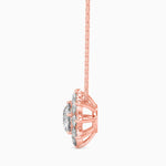 1 Carat Solitaire Centre Diamond Flower Pendant