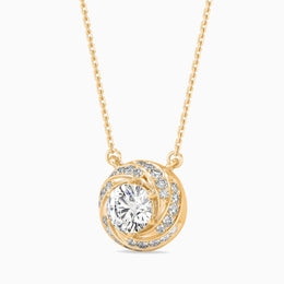 1 Carat Round Cut Solitaire Diamond Dazzling Swirl