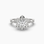 1 Carat Solitaire Flower Diamond Ring